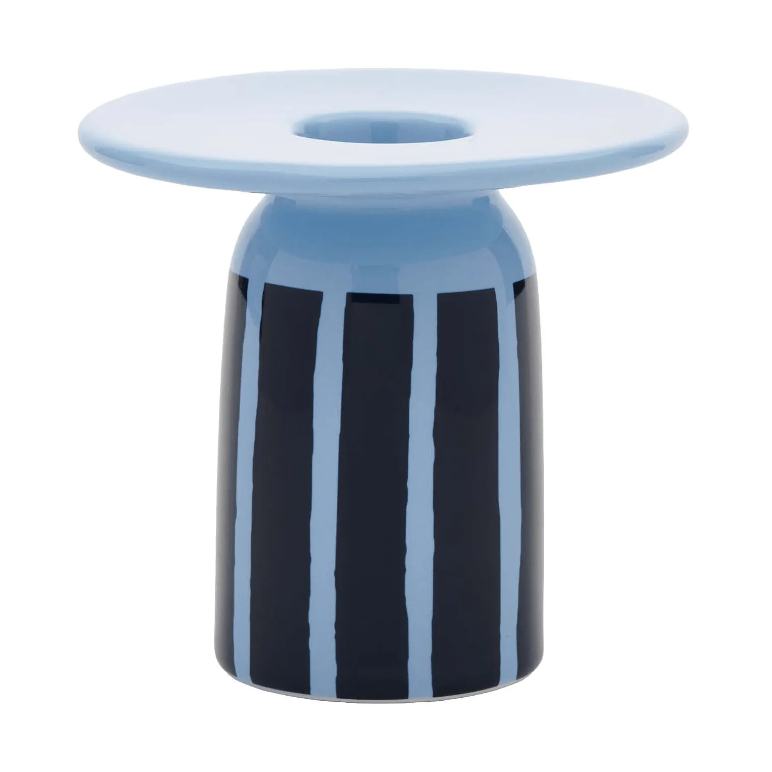 Piccolo ljusstake, Light blue-petrol, 8 cm