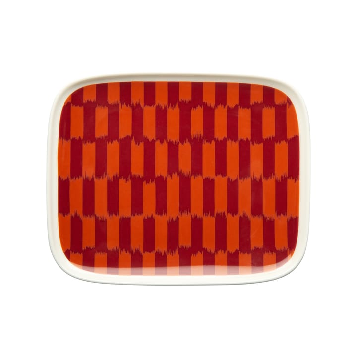 Piekana assiett 12x15 cm - Mörkröd-orange - Marimekko