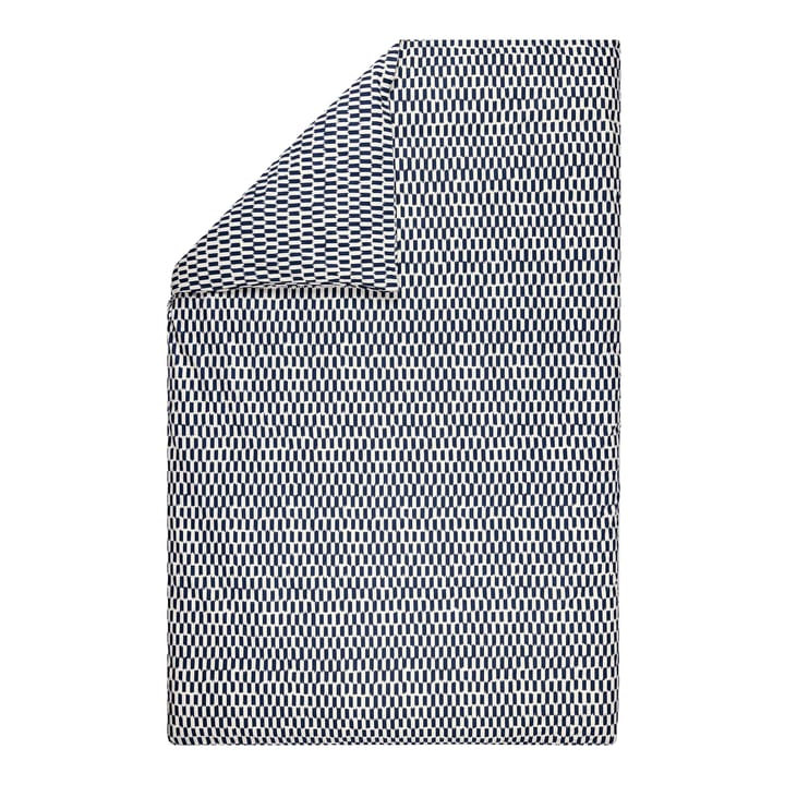 Piekana påslakan 150x210 cm - Dark blue-off white - Marimekko