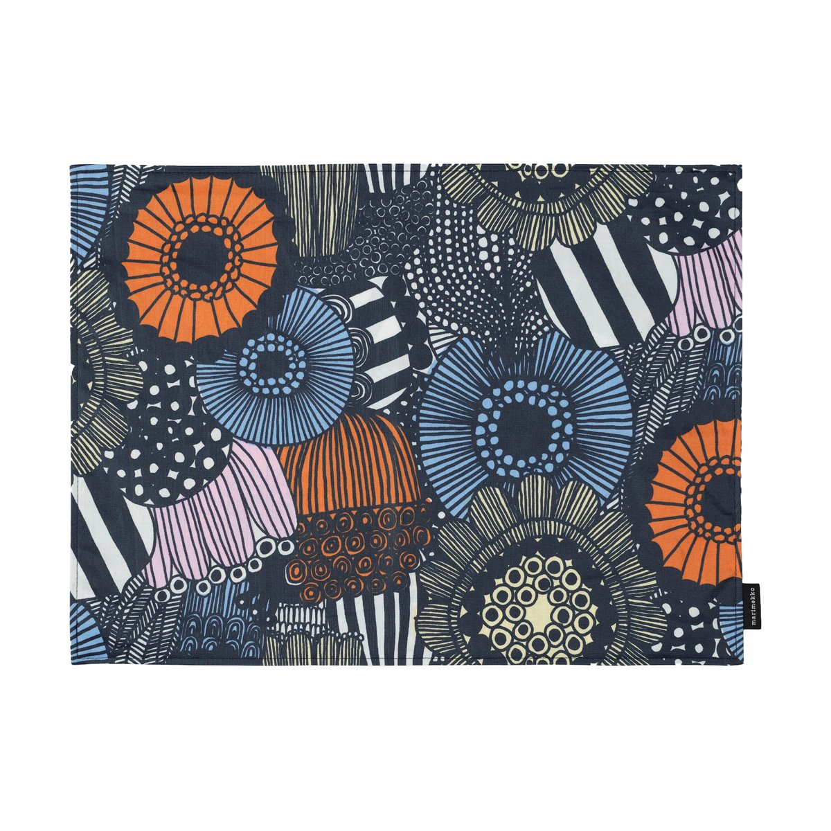 Marimekko Pieni Siirtolapuutarha bordstablett White-yellow-orange-light blue