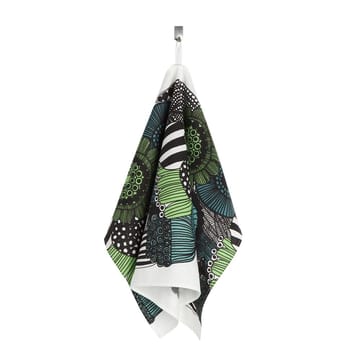 Pieni Siirtolapuutarha kökshandduk - blå-grön (Finland 100 år) - Marimekko