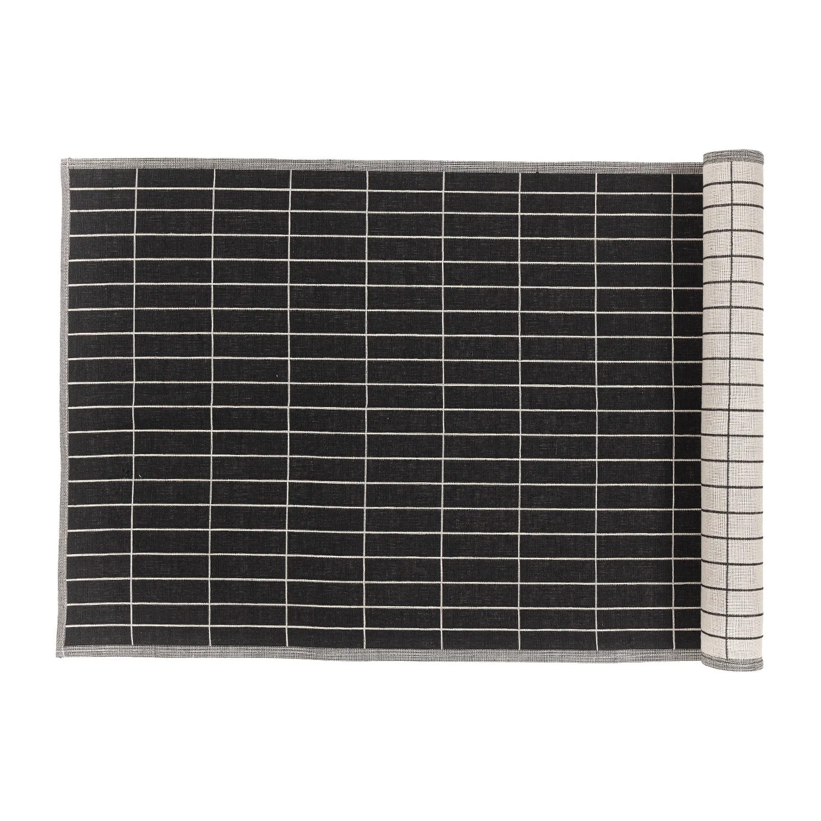 Pieni Tiiliskivi löpare 47x150 cm, charcoal-beige Marimekko