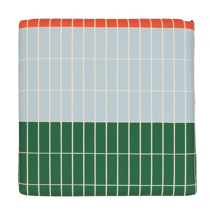 Pieni Tiiliskivi stolsdyna 40x40 cm, Orange-l. blue-green Marimekko