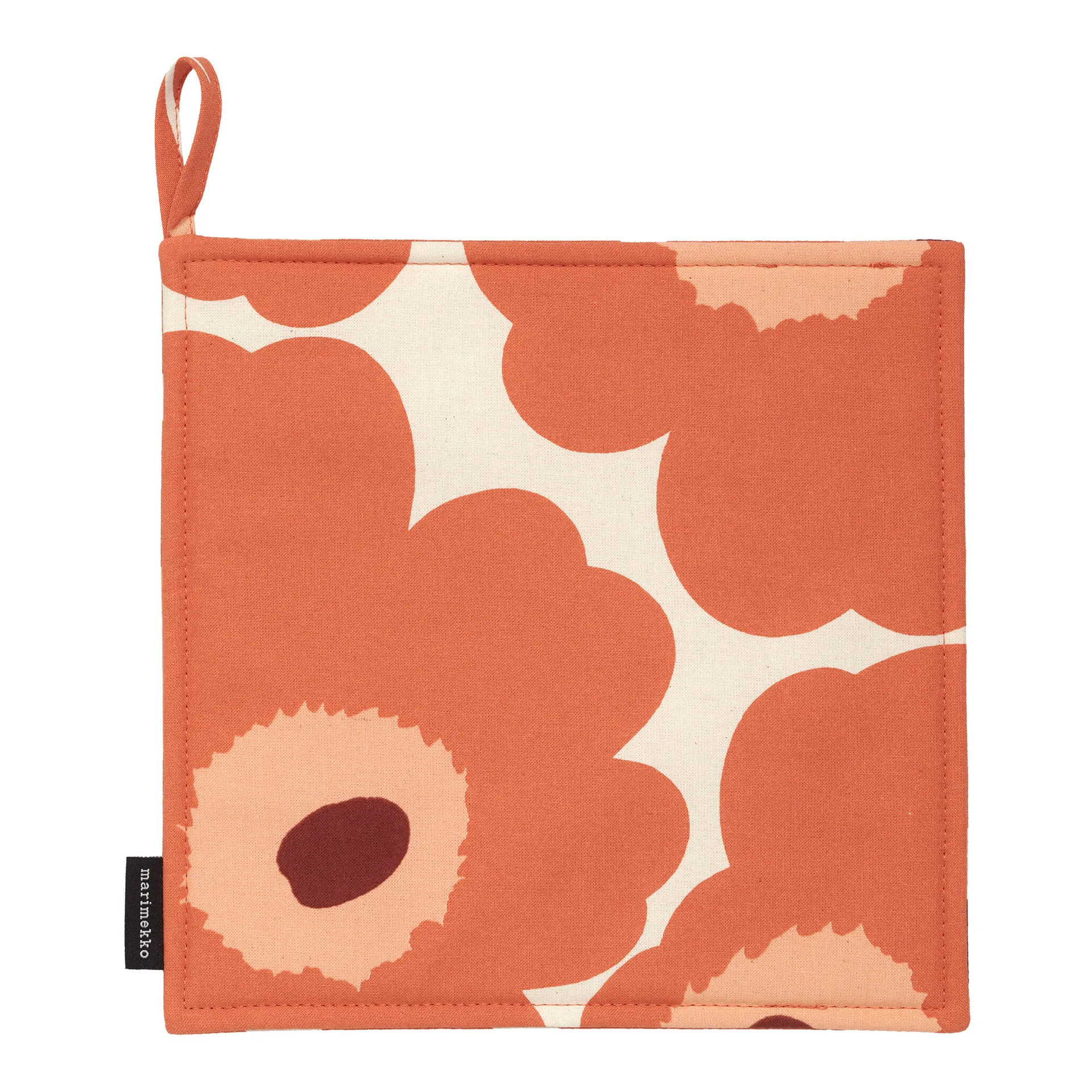 Pieni Unikko grytlapp 21,5x21,5 cm, Beige-orange-brun Marimekko