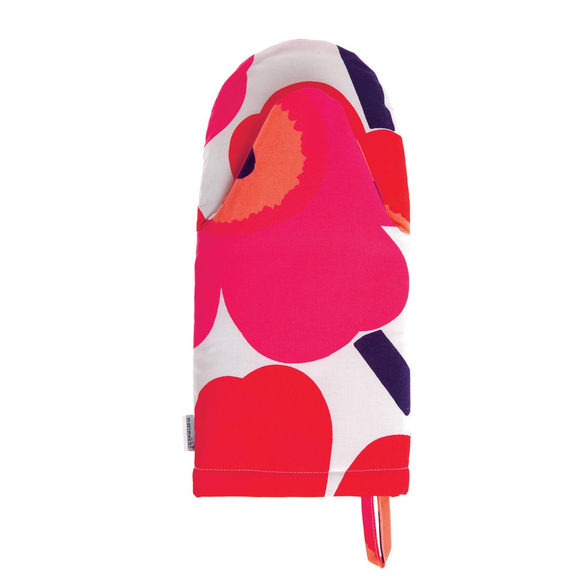 Marimekko Pieni Unikko grytvante Röd-vit | Skandinavisk Design | Grytlappar & Grytvantar | Röd