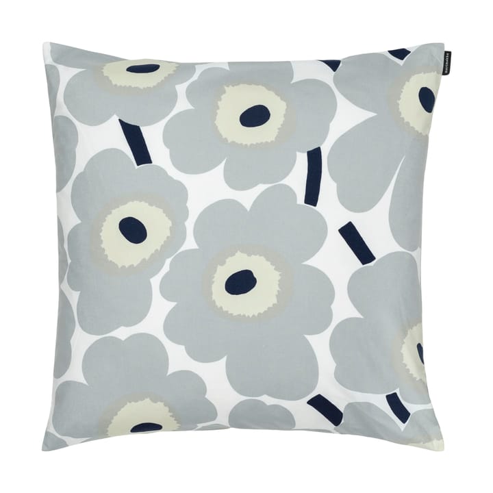 Pieni Unikko kuddfodral 50x50 cm - Grey-sand-dark blue - Marimekko