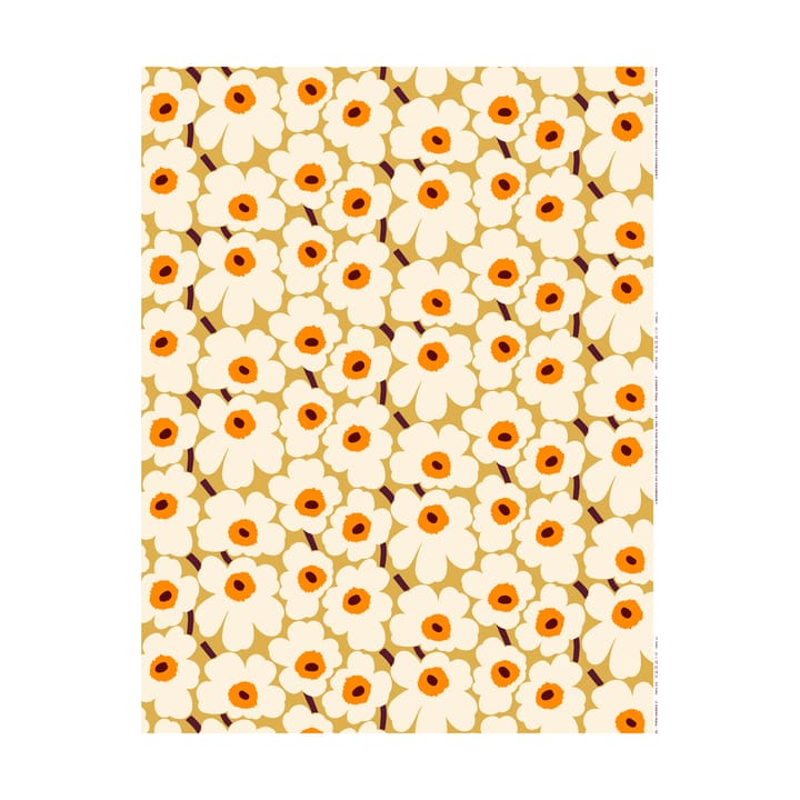 Pieni Unikko tyg bomull - Beige - Marimekko