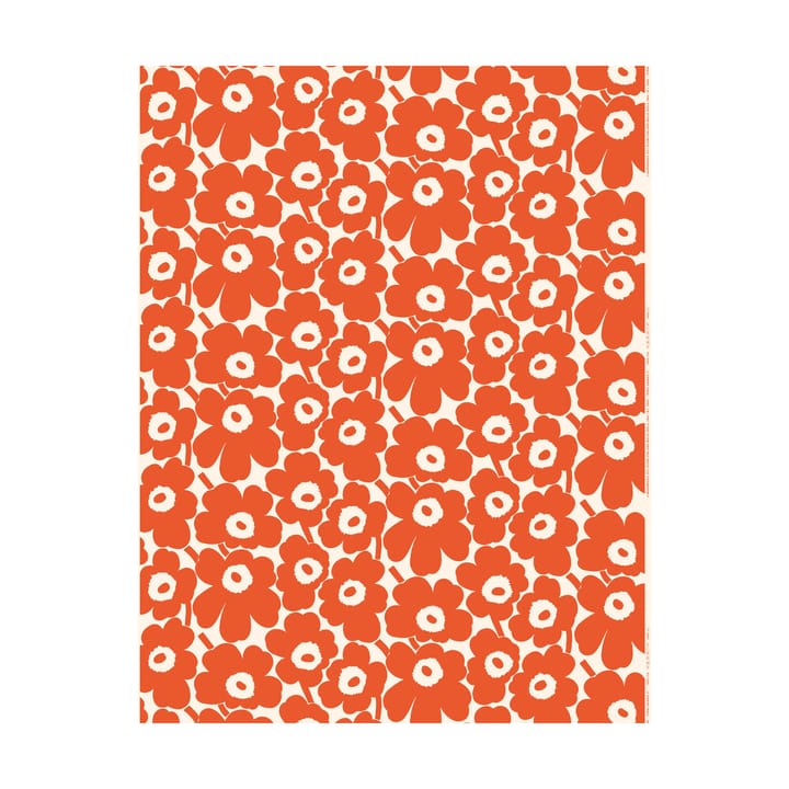 Pieni Unikko tyg bomull - Cotton-orange - Marimekko