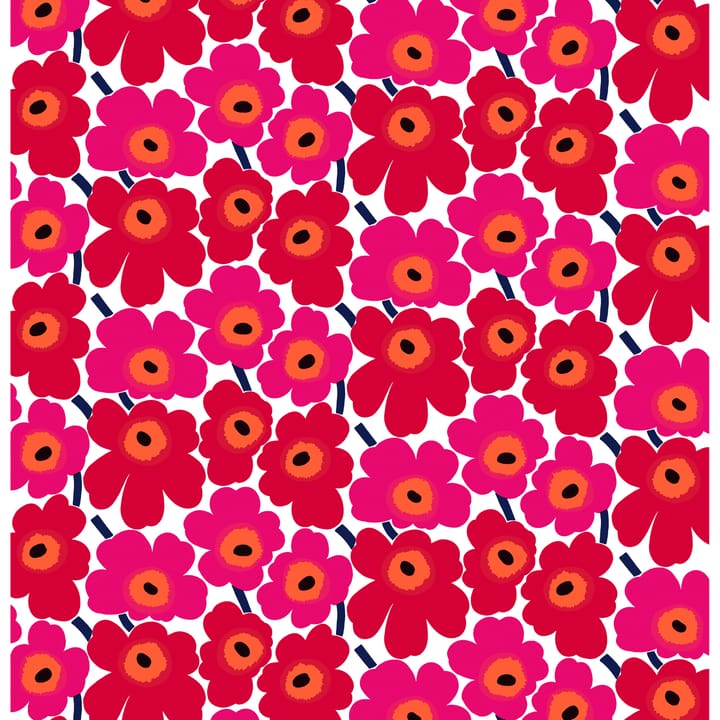 Pieni Unikko tyg - Röd - Marimekko