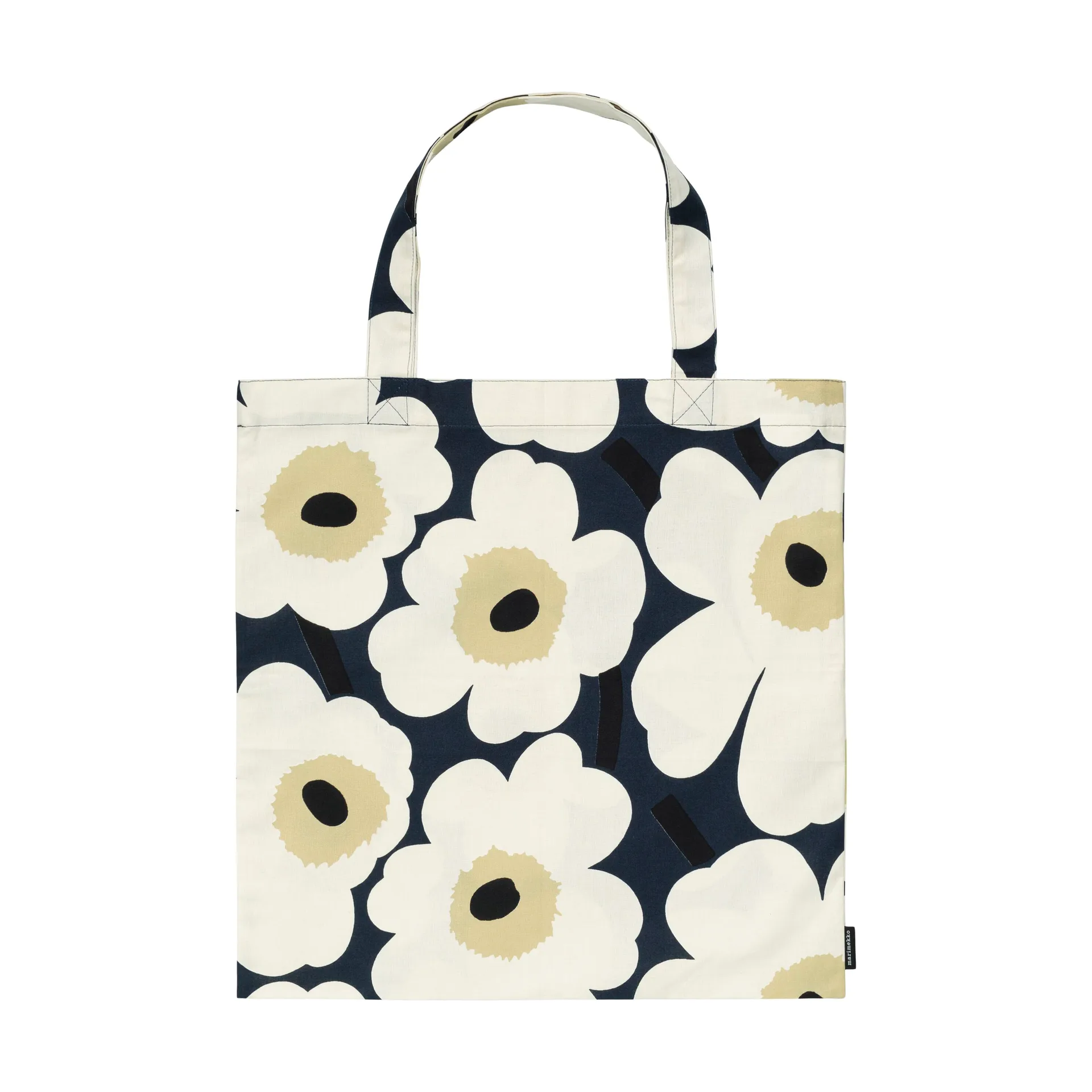Pieni Unikko väska 44x43 cm, Midnight blue-Cream-Hay Marimekko