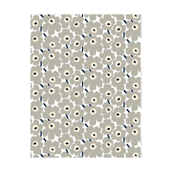 Pieni Unikko vaxduk, White-grey-sand-dark blue Marimekko