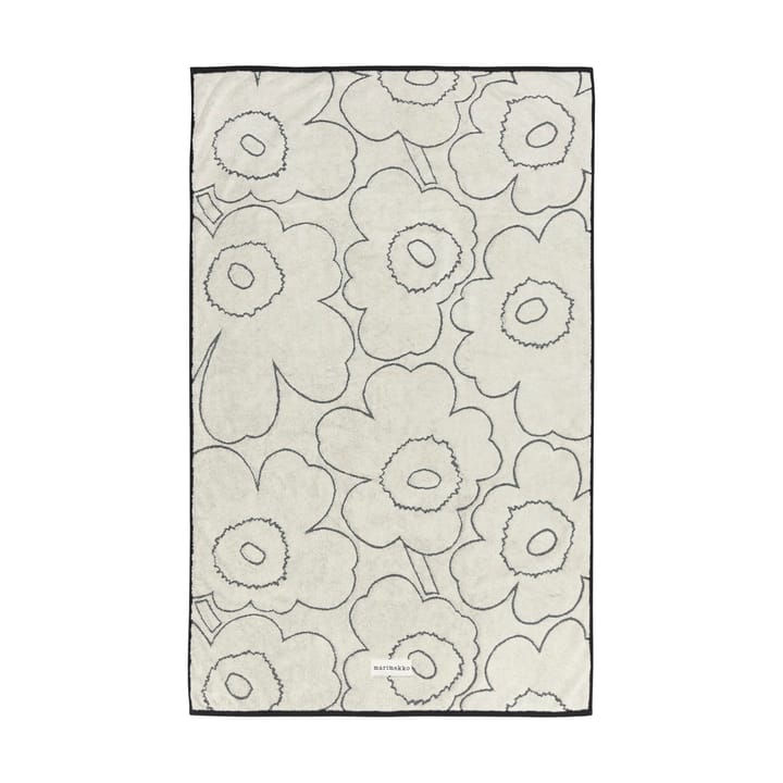Piirto Unikko badhandduk 100x160 cm - Ivory-black - Marimekko