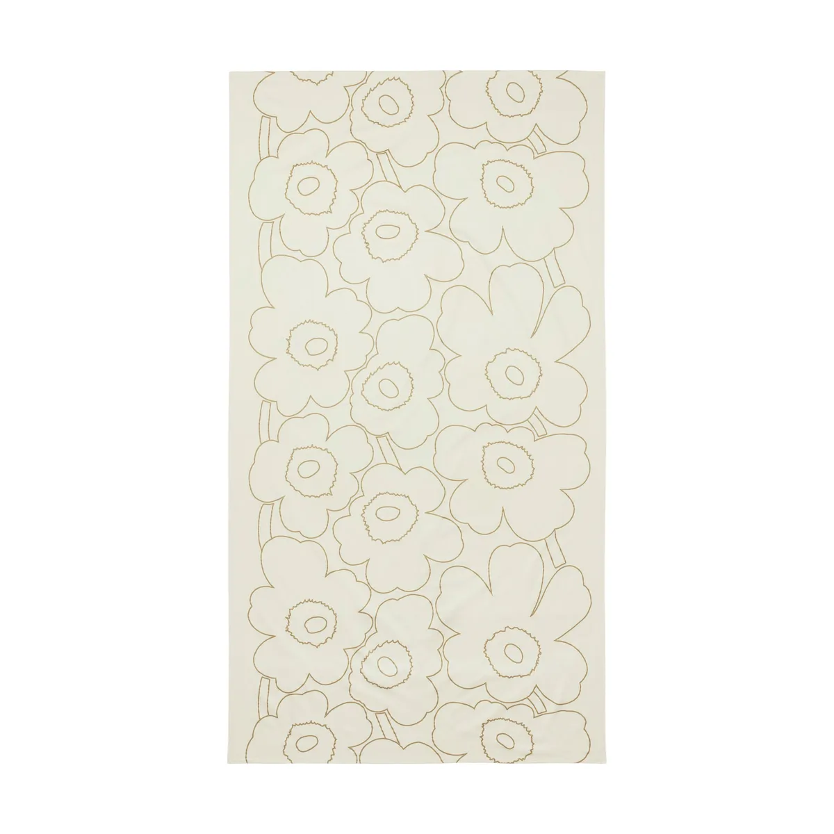 Marimekko Piirto Unikko bordsduk 135x250 cm Linen- gold