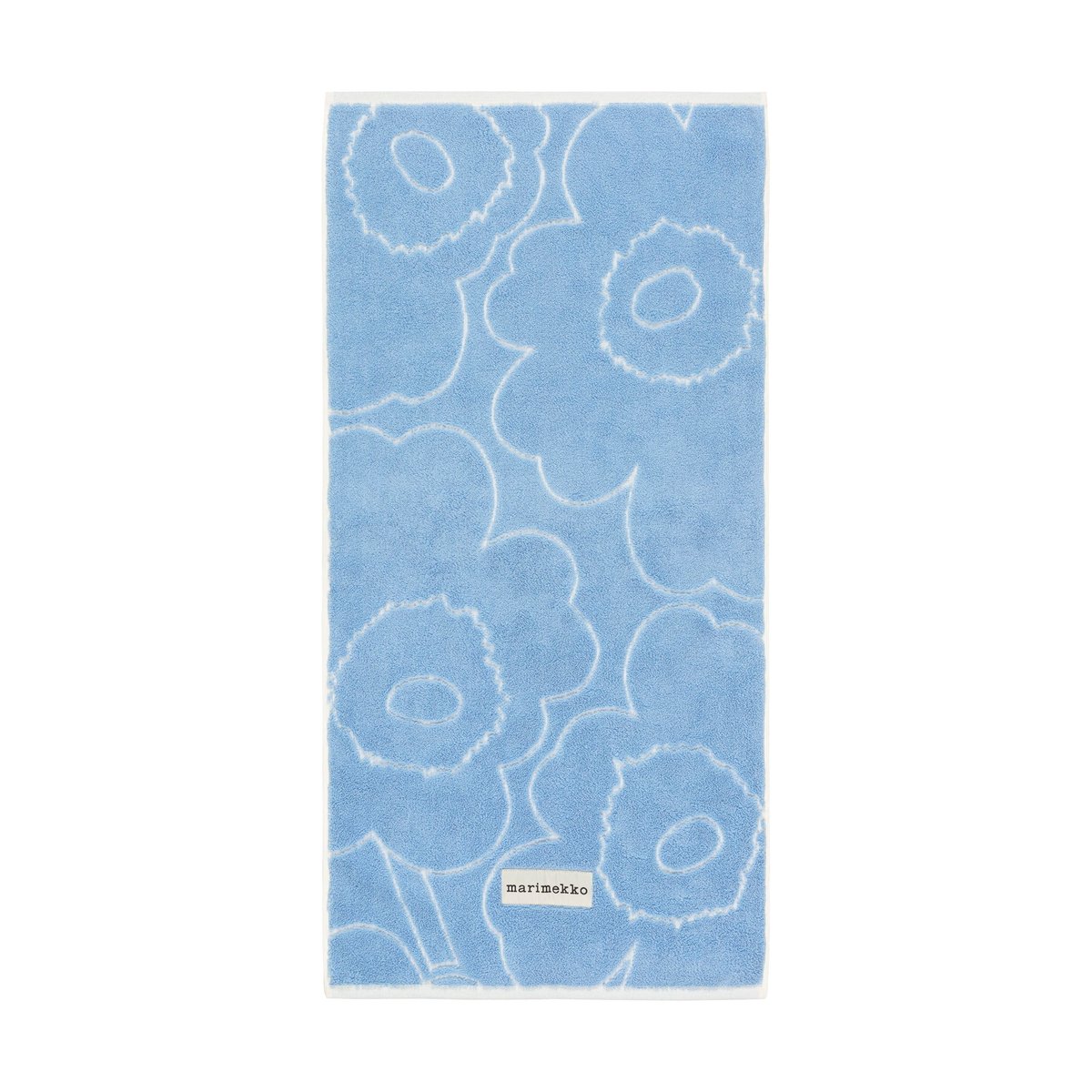 Marimekko Piirto Unikko handduk 50x100 cm Blue | Skandinavisk Design | Badlakan | Blå