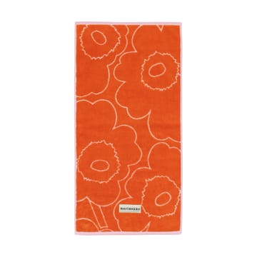 Piirto Unikko handduk 50x100 cm - Burnt orange-pink - Marimekko