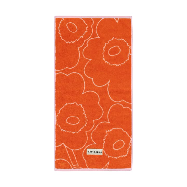 Piirto Unikko handduk 50x100 cm - Burnt orange-pink - Marimekko