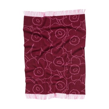 Piirto Unikko pläd 130x170 cm - Burgundy-fuchsia - Marimekko