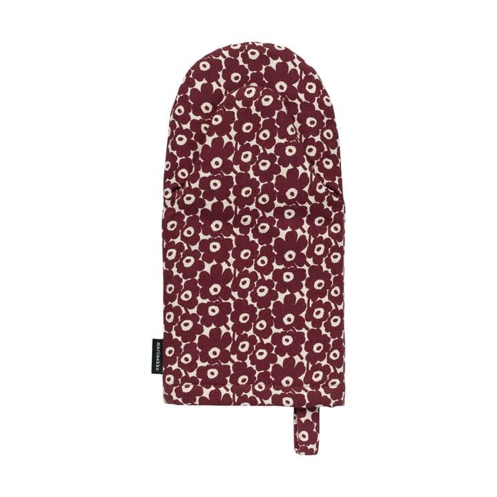 Pikkuinen Unikko grytvante - Linen-burgundy - Marimekko