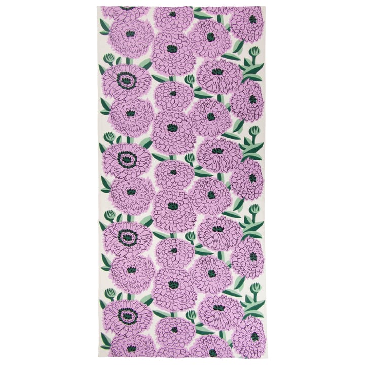 Primavera duk 140x280 cm - Vit-lila-grön - Marimekko