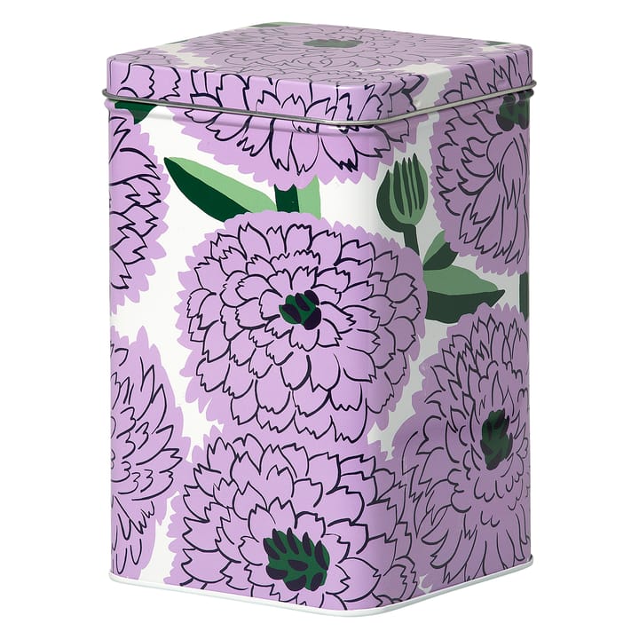 Primavera förvaringsburk - Vit-lila-grön - Marimekko