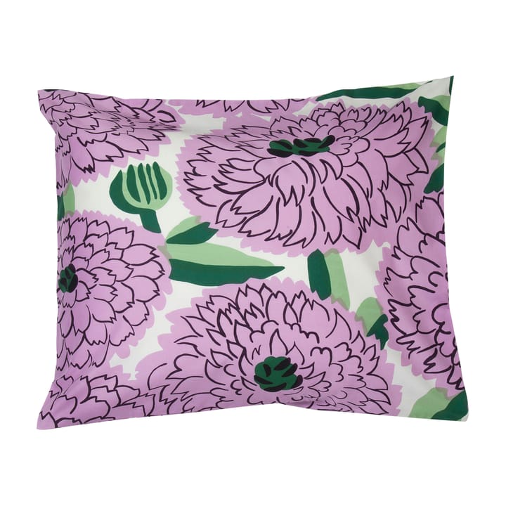 Primavera örngott 50x60 cm - Off white-violet-grön - Marimekko