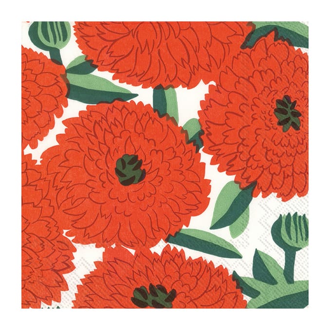 Primavera servett 33x33 cm 20-pack - Röd - Marimekko
