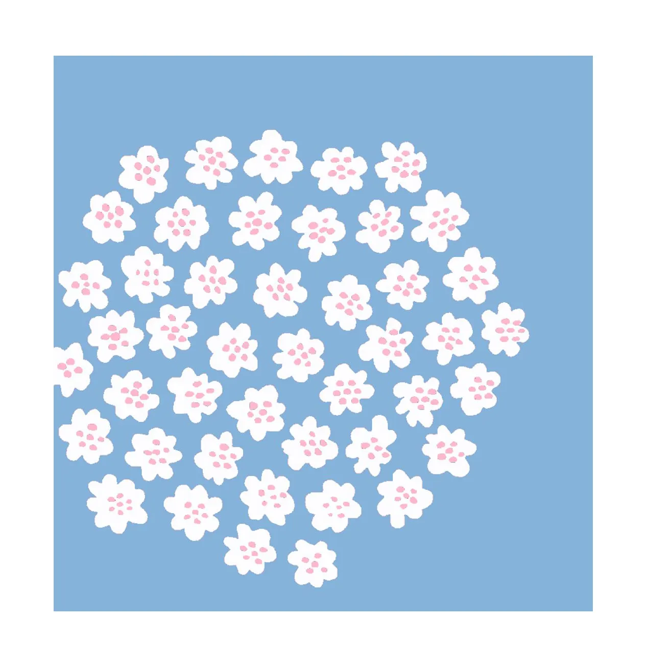 Puketti servett 33x33 cm 20-pack, Light Blue Marimekko