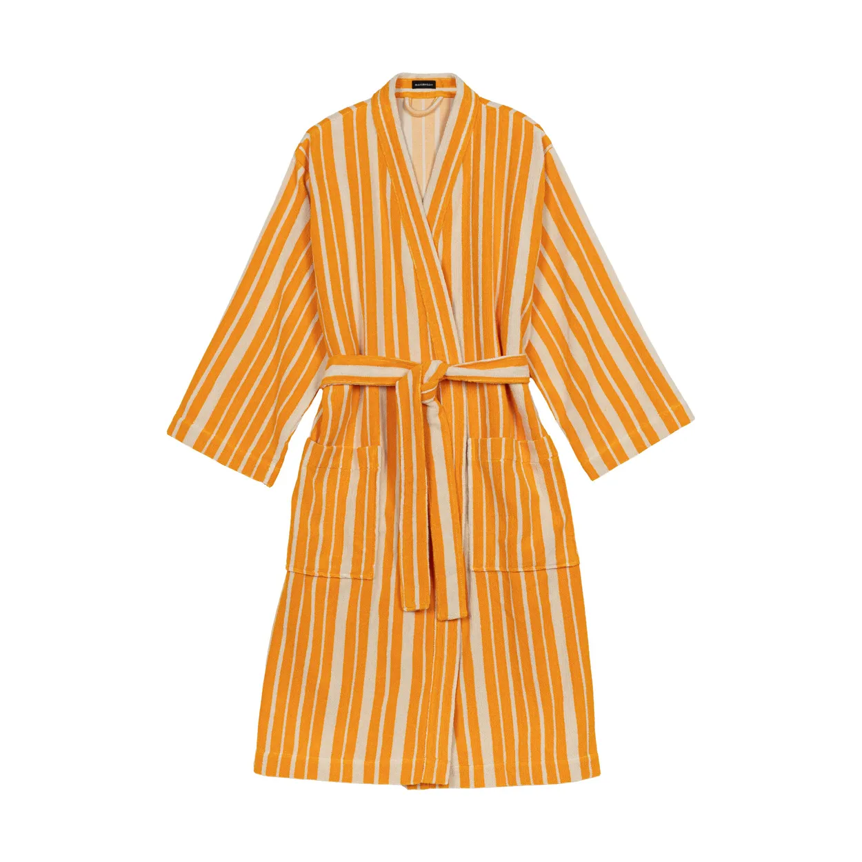Marimekko Raide badrock yellow L | Skandinavisk Design | Morgonrockar & Badrockar | Gul
