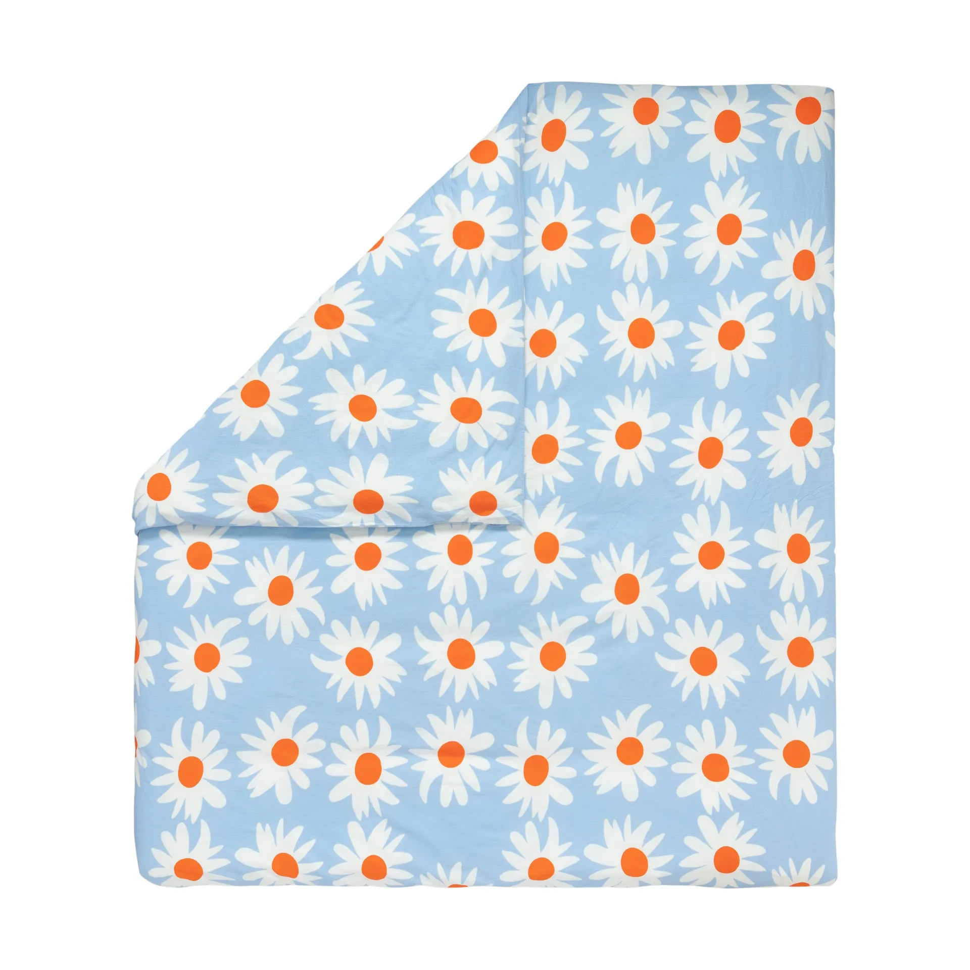 Rakastaa ei rakasta påslakan 240x220 cm, Orange-Off-white-light blue Marimekko