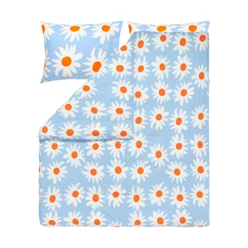 Rakastaa ei rakasta påslakan 240x220 cm - Orange-Off-white-light blue - Marimekko