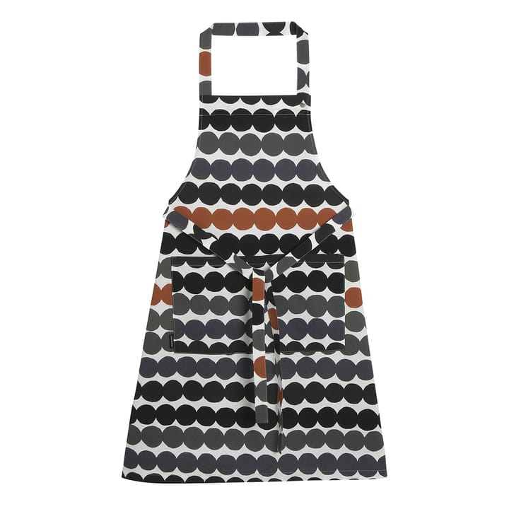 Räsymatto förkläde - Vit-grå-kastanj - Marimekko