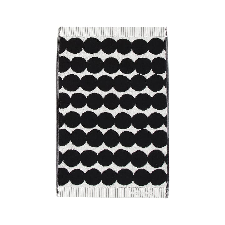 Räsymatto handduk svart - Gästhandduk 30x50 cm - Marimekko