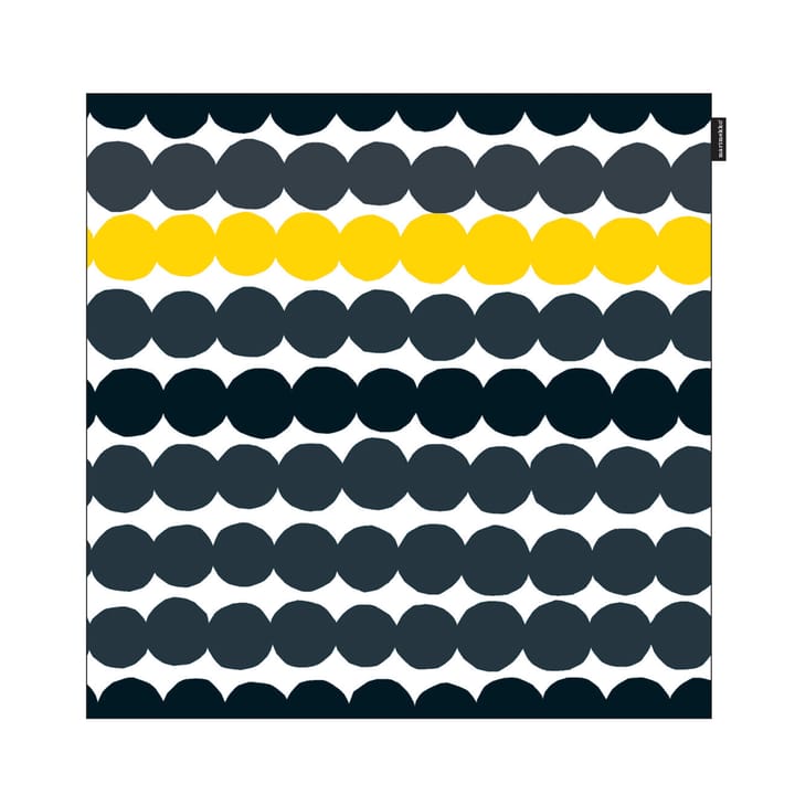 Räsymatto kuddfodral - svart-grå-gul - Marimekko