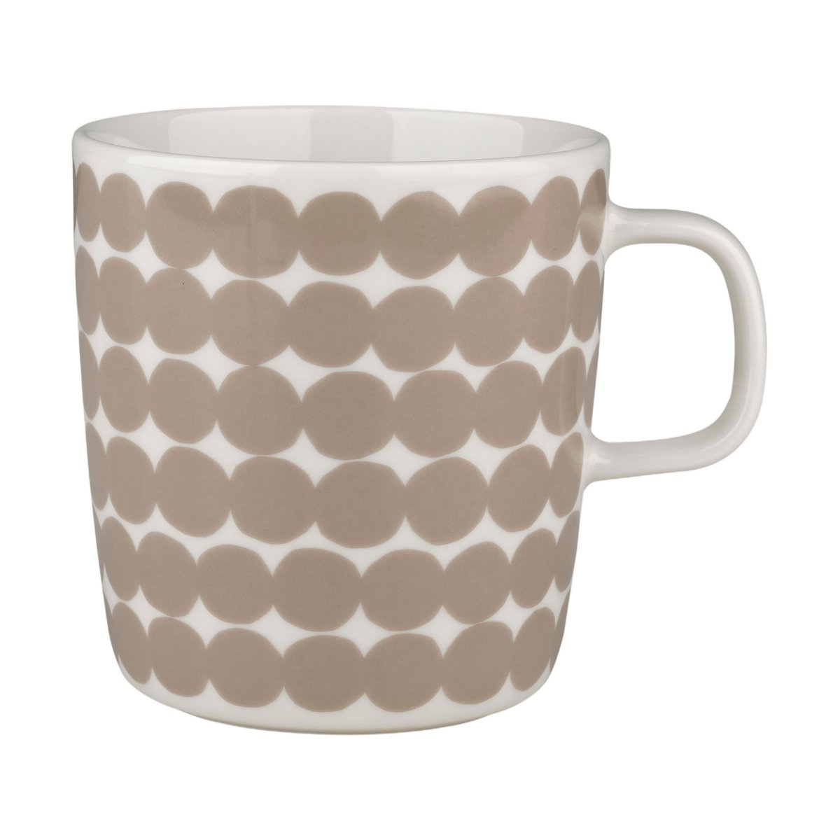 Marimekko Räsymatto mugg 4 dl White-beige | Skandinavisk Design | Tekoppar | Vit