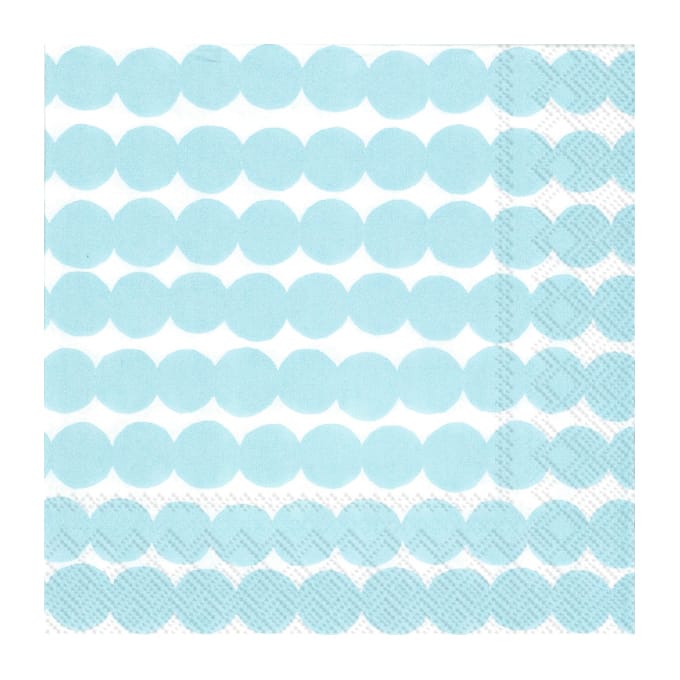 Räsymatto servett 33x33 cm 20-pack - Ljusblå - Marimekko