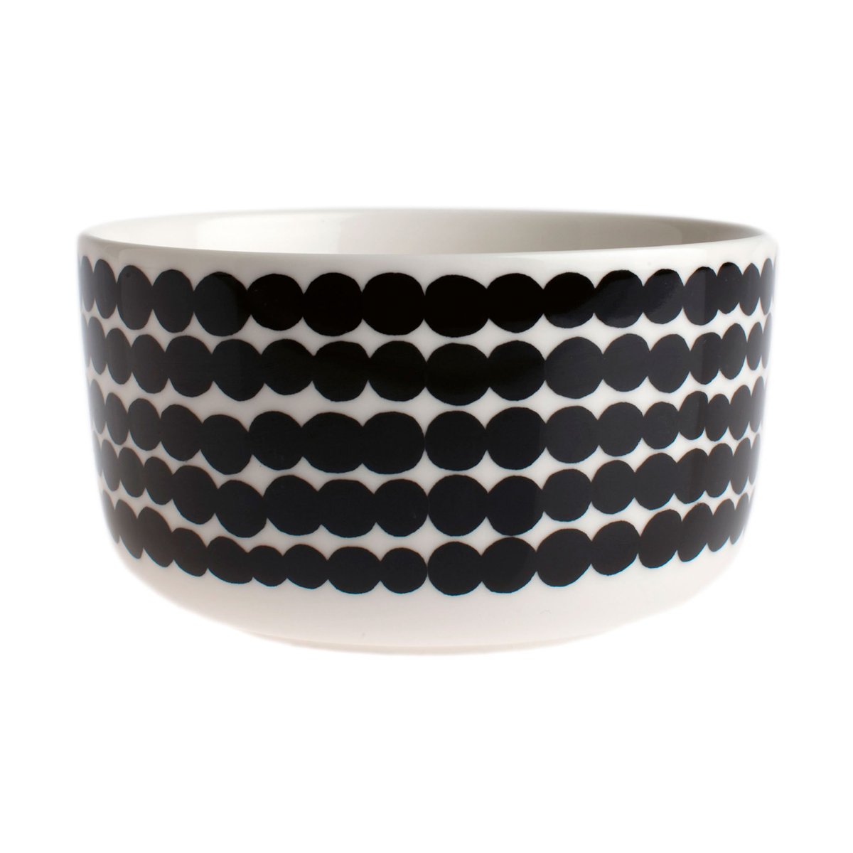 Marimekko Räsymatto skål 5 dl svart | Skandinavisk Design | Serveringsskålar | Svart