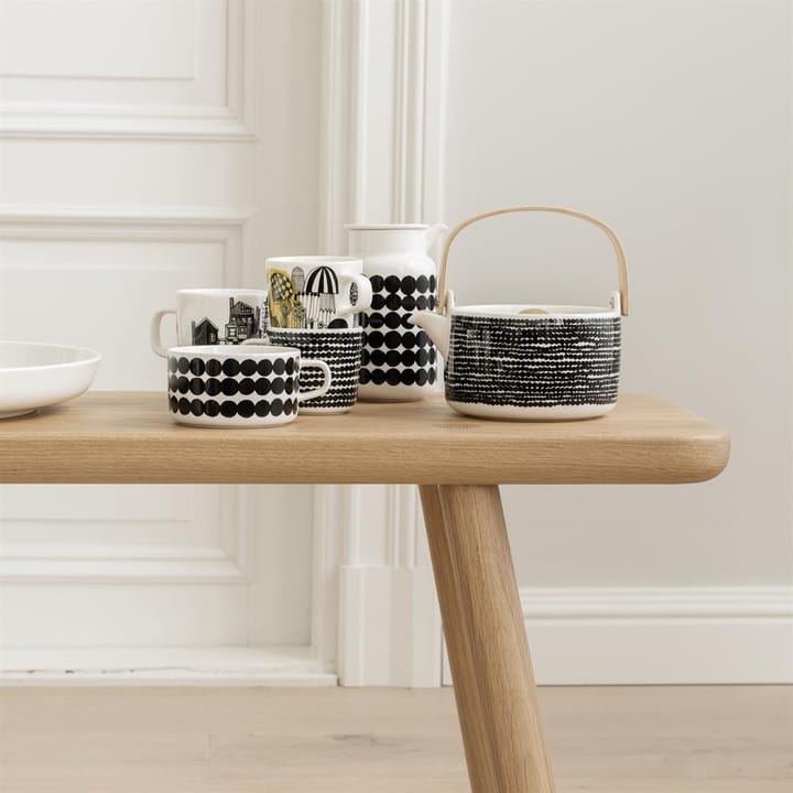 Räsymatto tekanna - Svart-vit - Marimekko