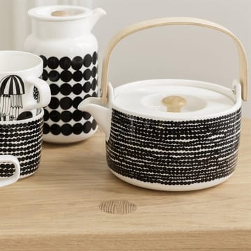 Räsymatto tekanna - Svart-vit - Marimekko