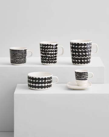 Räsymatto tekopp 25 cl - svart-vit - Marimekko