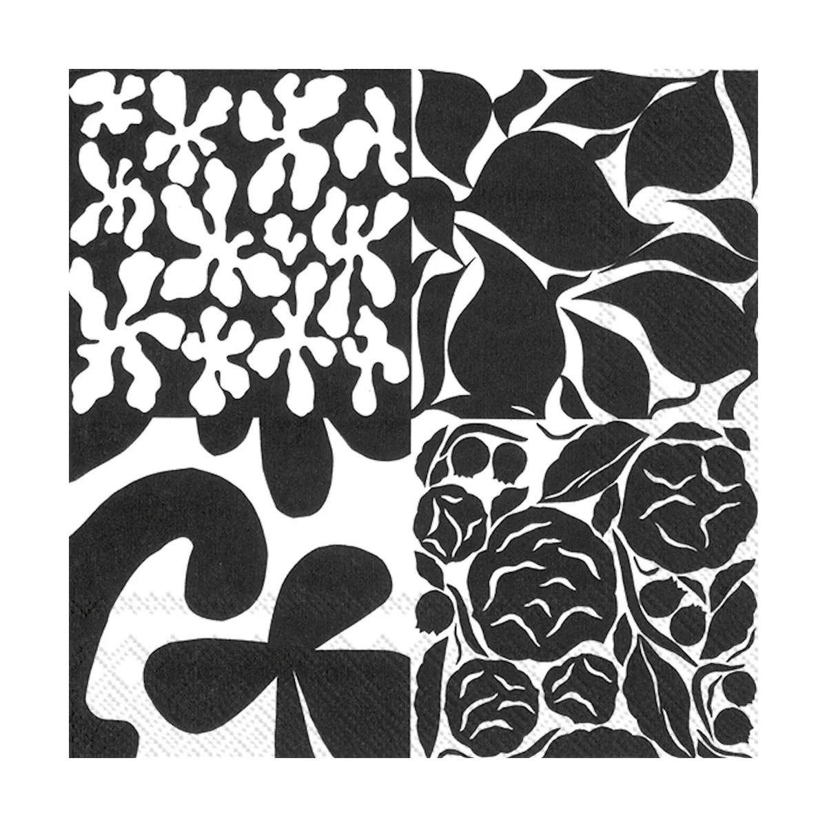 Marimekko Ruudut servett 33x33 cm 20-pack Black