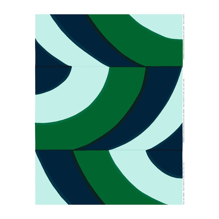 Savanni bomullstyg, Grön-blå-mint Marimekko