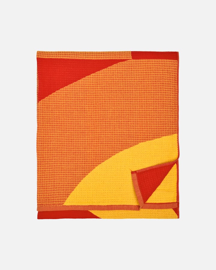 Savanni strandhandduk 100x180 cm, Röd-gul Marimekko