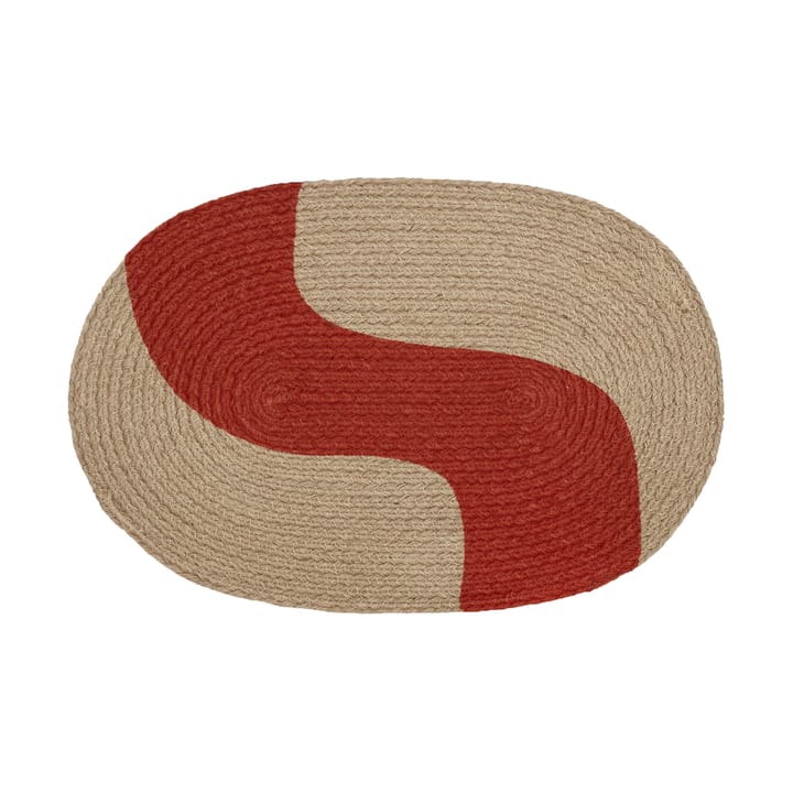 Seireeni bordstablett 31x45 cm - Jute-red - Marimekko