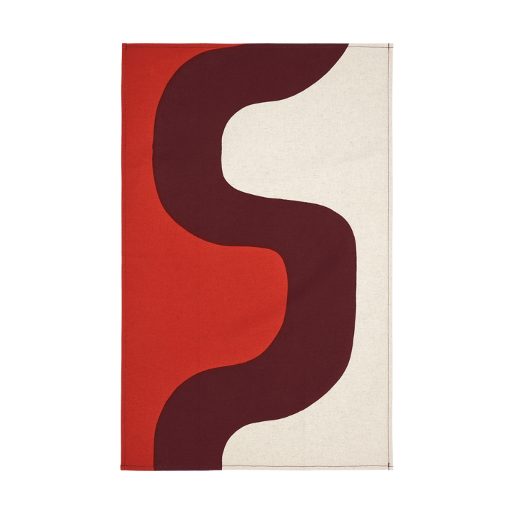 Seireeni kökshandduk 47x70 cm, Linen-burgundy-red Marimekko