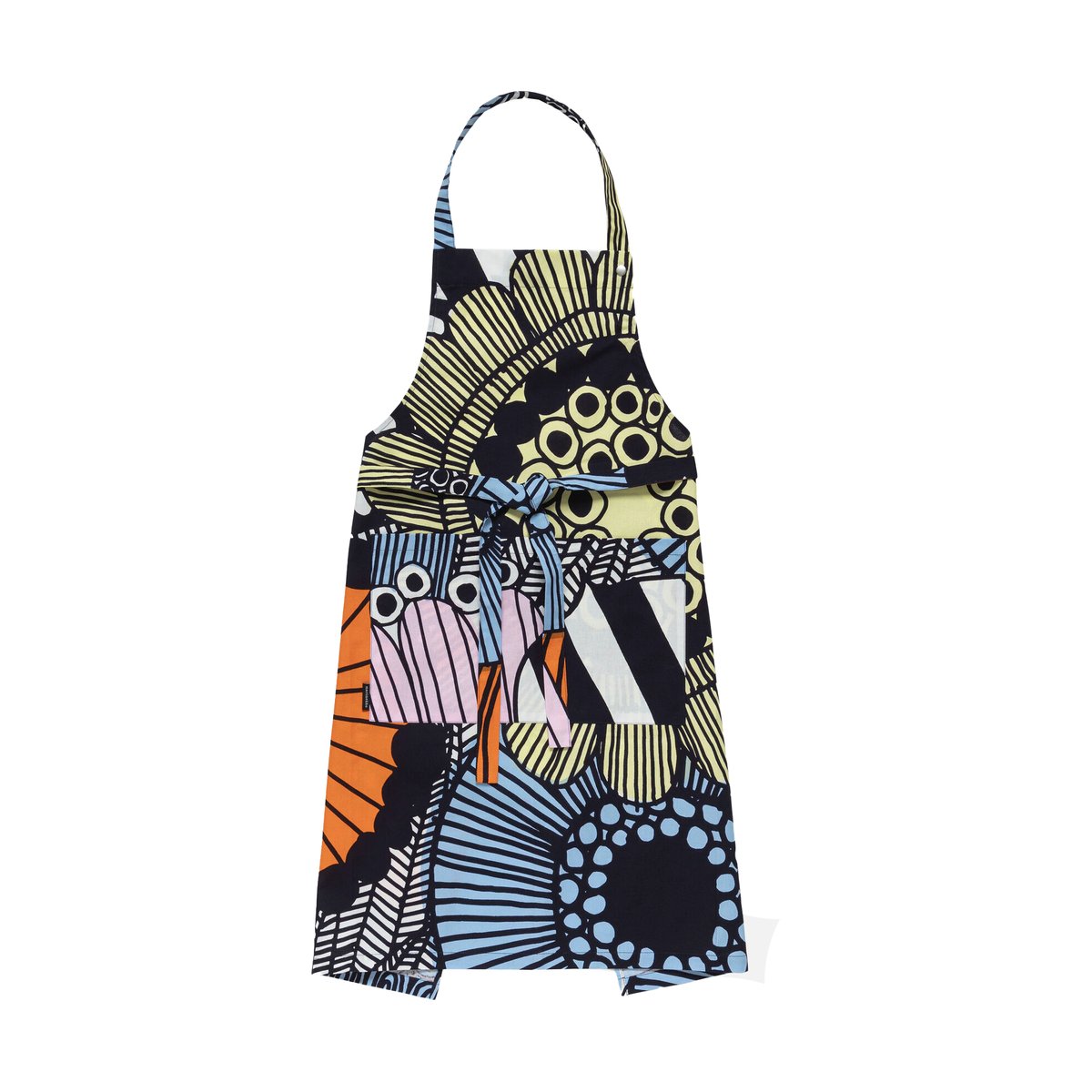 Marimekko Siirtolapuutarha förkläde White-yellow-orange-light blue