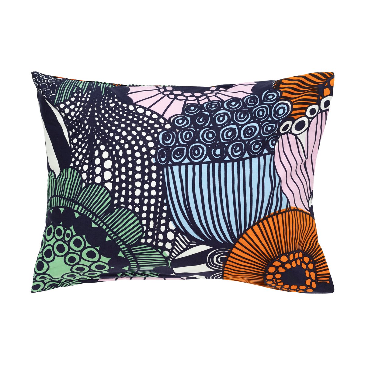 Marimekko Siirtolapuutarha örngott 50x60 cm White-dark blue-orange