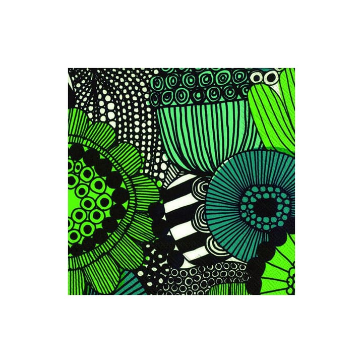 Siirtolapuutarha servett 33x33 cm 20-pack - Grön - Marimekko