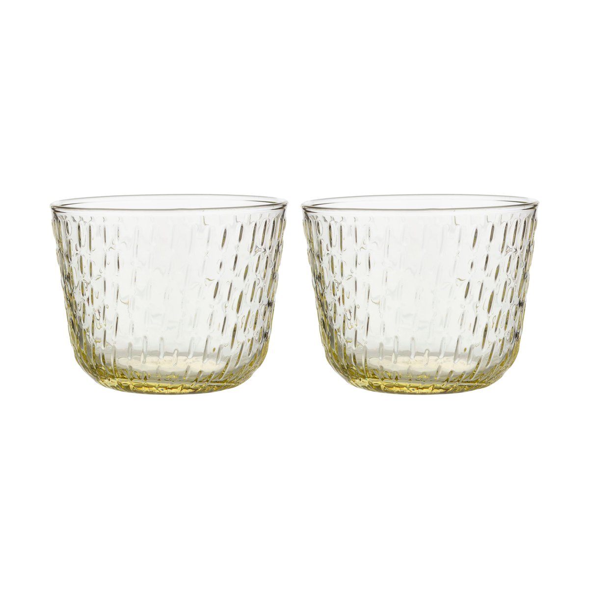 Marimekko Syksy dricksglas 2 dl 2-pack Pale yellow | Skandinavisk Design | Dricksglas | Gul