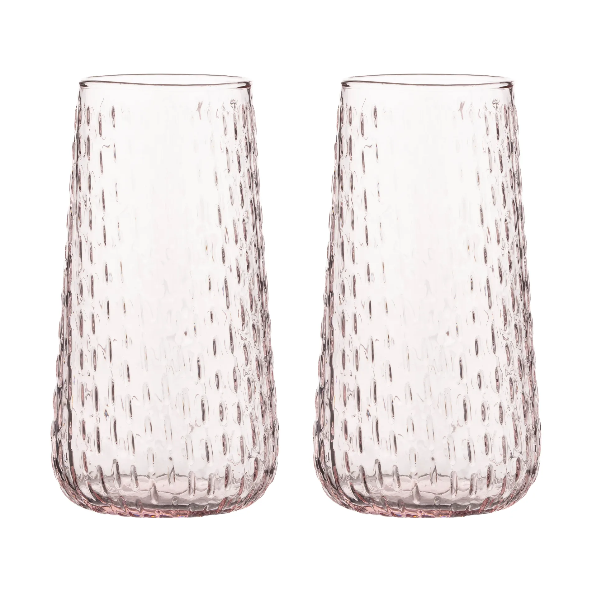 Syksy long tumbler glas 2-pack, Light pink Marimekko