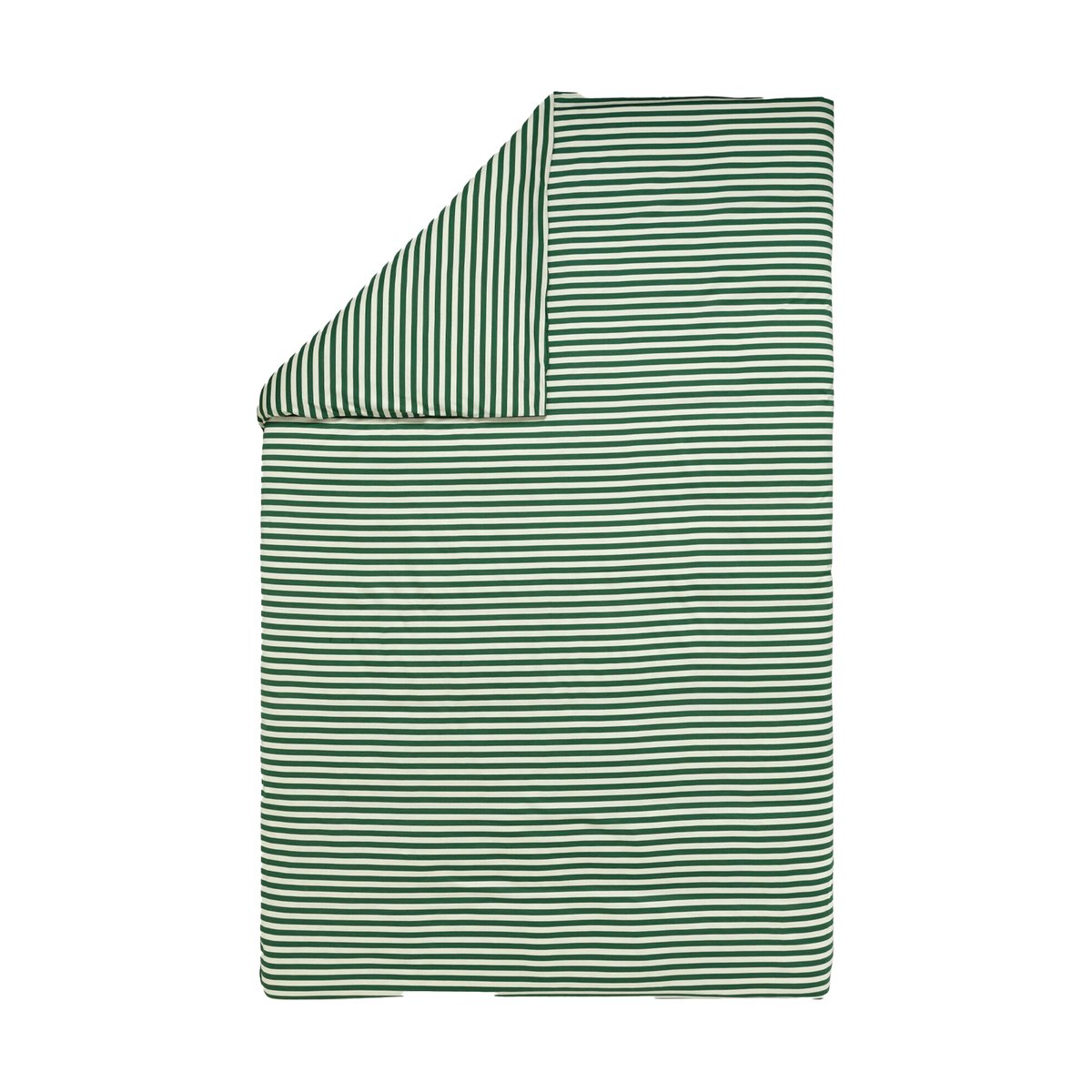 Marimekko Tasaraita påslakan 150x210 cm Off white-dark green